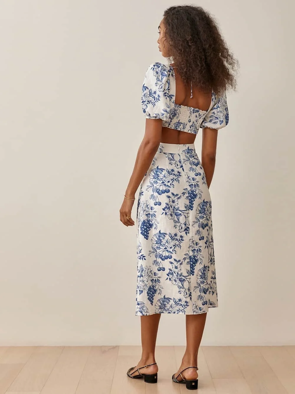 Reformation Floral Blue and White Set